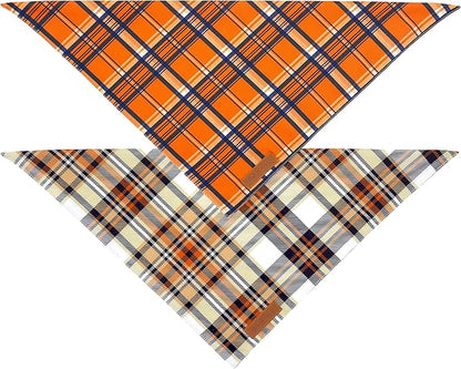 Realeaf Fall Dog Bandanas 2 Pack, Reversible Pet Scarf - Image 3