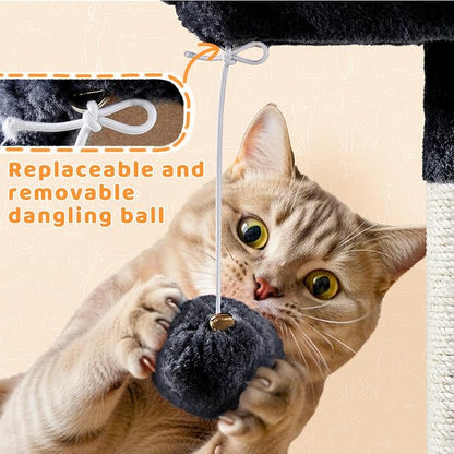 Yaheetech Cat Tree, 82.5in Extra Large Tower w/Cute Perches, Cozy Condo - Image 9