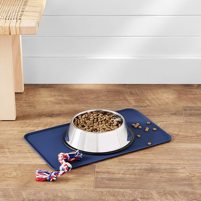 Amazon Basics Waterproof Non-Slip Silicone Pet Feeding Mat - Image 5
