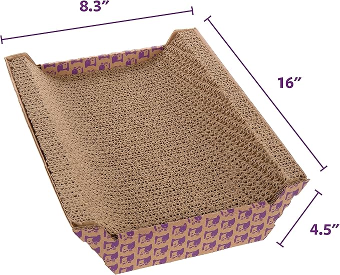 SmartyKat Super Scratcher Chaise Corrugated Cat Scratcher, Catnip Infusion - Image 2