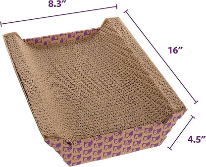 SmartyKat Super Scratcher Chaise Corrugated Cat Scratcher, Catnip Infusion - Image 2