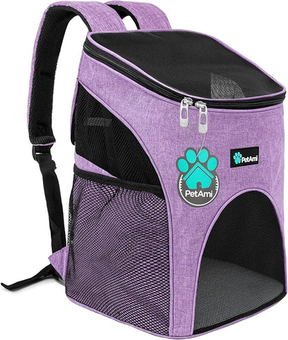 PetAmi Small Dogs and Cat Backpack Carrier, Airline Approved Pet Backpack by PetAmi