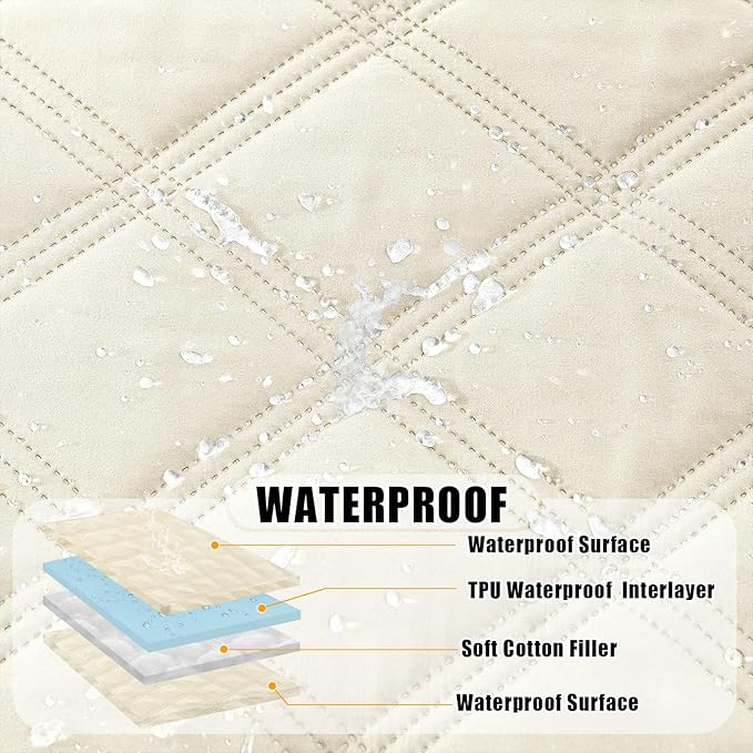 Smiry Waterproof Dog Bed Cover Blanket 52x82, Soft Reversible Pet Blanket - Image 2