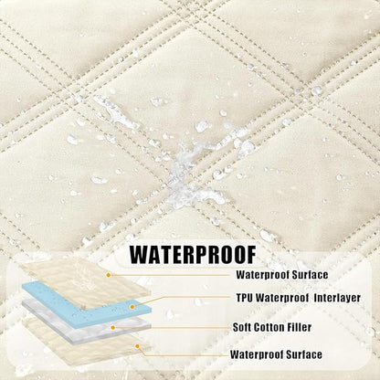 Smiry Waterproof Dog Bed Cover Blanket 40x70, Soft Reversible Pet Blanket - Image 2