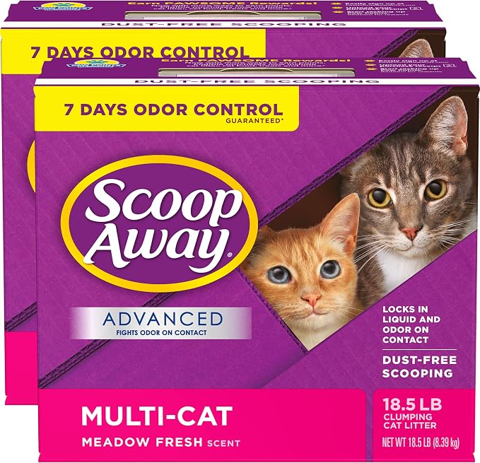 Scoop Away Advanced Multi-Cat Clumping Cat Litter, Meadow Fresh Scent, 18.5 - Image 11