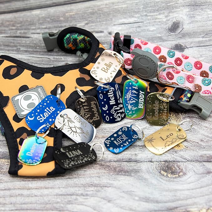Personalized Dog Tag with 5 Lines of Custom Deep Engraved Durable Stainless - Image 6