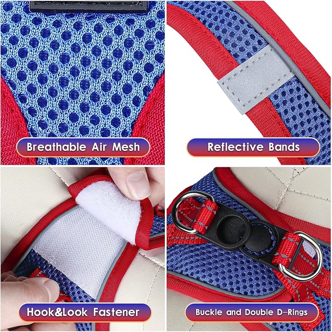 YIMEIS Dog Harness and Leash Set, No Pull Soft Mesh Pet Harness, Reflective - Image 4
