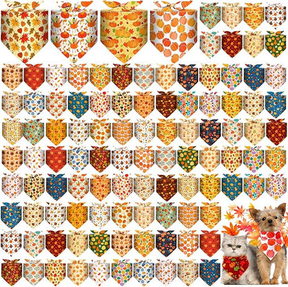 Amylove 120 Pcs St. Patrick's Day Dog Bandanas Bulk Holiday Triangle Dog Pack by Amylove