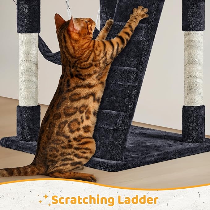 Yaheetech 54in Cat Tree Cat Tower as Activity Center, Indoor Cats and Kittens - Image 7