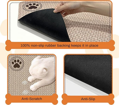 Pet Feeding Mat for Floors Waterproof Dog Mat for Food and Water Absorbent - Image 3