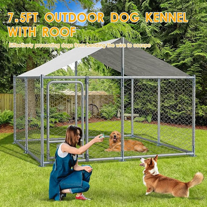 7.5×7.5×5.3 FT Outdoor Dog Kennel - Image 8