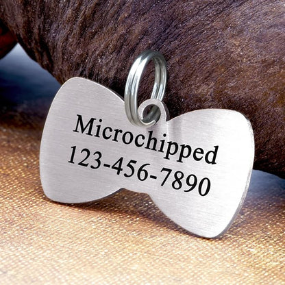 Ultra Joys Cat ID Tag Personalized Pet Tags, Durable Stainless Steel Small Pet - Image 3