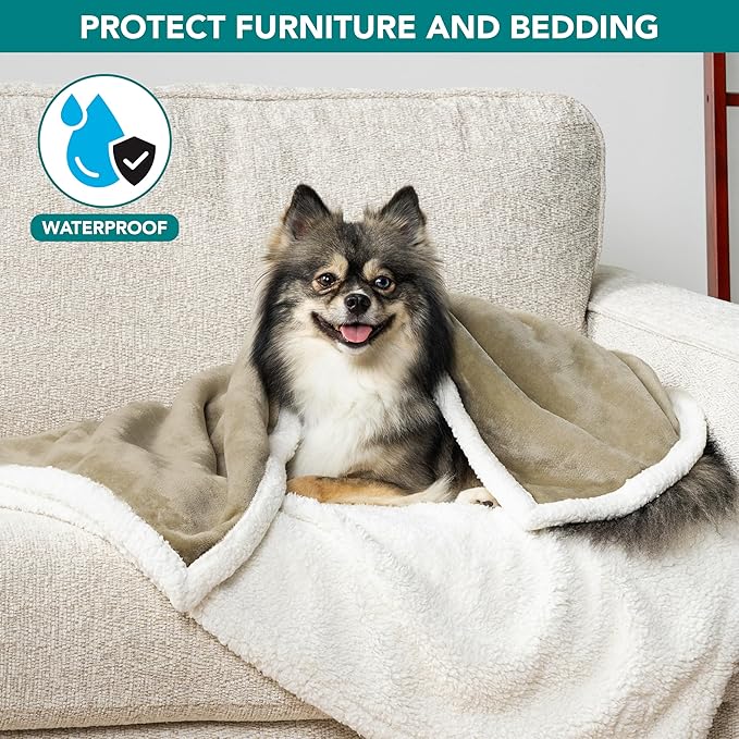 PetAmi Waterproof Dog Blanket for Small Medium Dog Puppy Cat Throw for Couch - Image 2