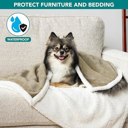 PetAmi Waterproof Dog Blanket for Small Medium Dog Puppy Cat Throw for Couch - Image 2