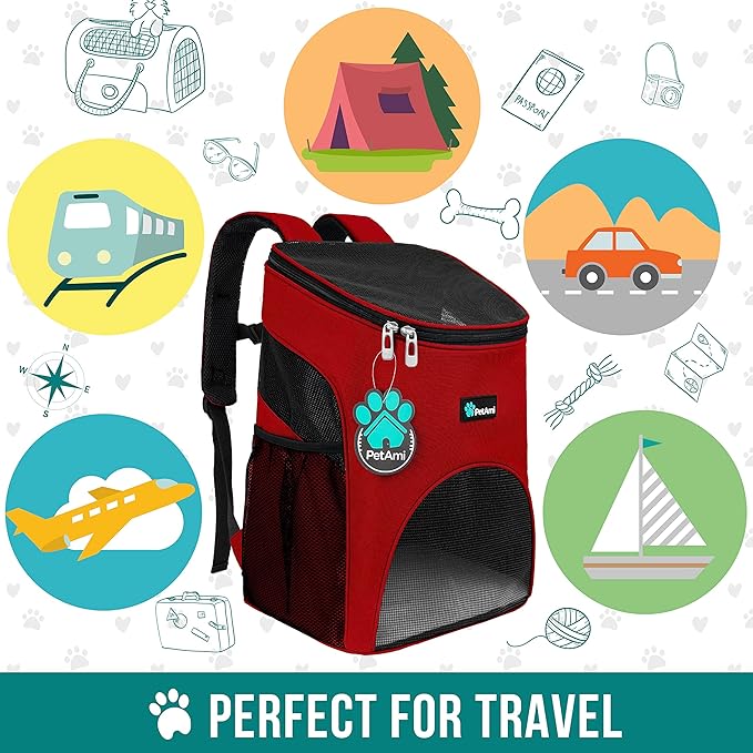 PetAmi Small Dogs and Cat Backpack Carrier, Airline Approved Pet Backpack - Image 7