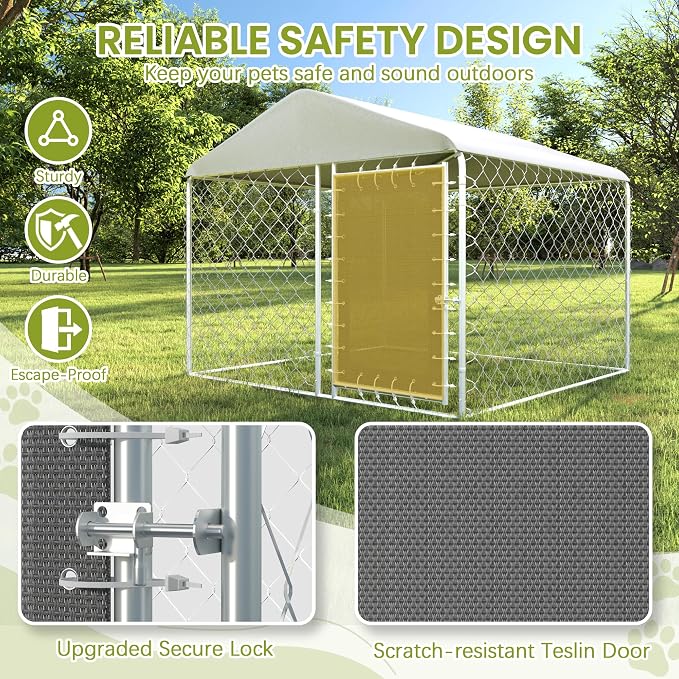 6FT x 6FT Outdoor Dog Kennel - Image 3