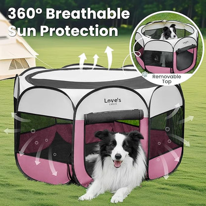 Love's cabin Pet Puppy Dog Playpen, Small Dog Tent Crates Cage Indoor/Outdoor - Image 9