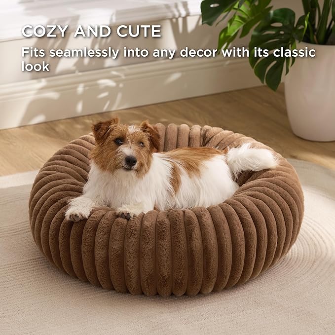 Bedsure ComfyFleece™ Donut Small Dog Bed - Image 4