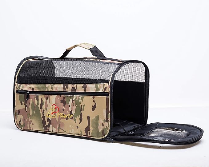 Pawer 18” x 10” x 10”Soft-Sided Foldable Airline Approved Pet Carrier - Image 6