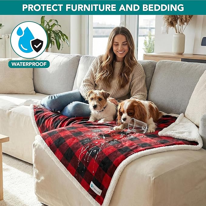 PetAmi Waterproof Dog Blanket for Medium Large XL Dog Puppy Cat Throw for Couch - Image 2