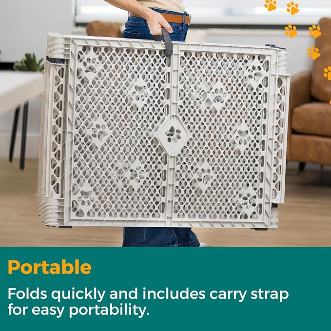 MyPet 8-Panel Paws Petyard, Durable & UV-Resistant Puppy Playpen, - Image 10