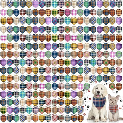 Aliceset 180 Pcs Dog Bandana Bulk Stripe Bandanas by Aliceset