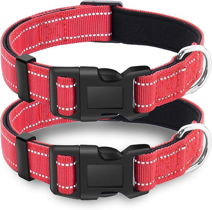 2 Pack Reflective Dog Collar by LIEVUIKEN