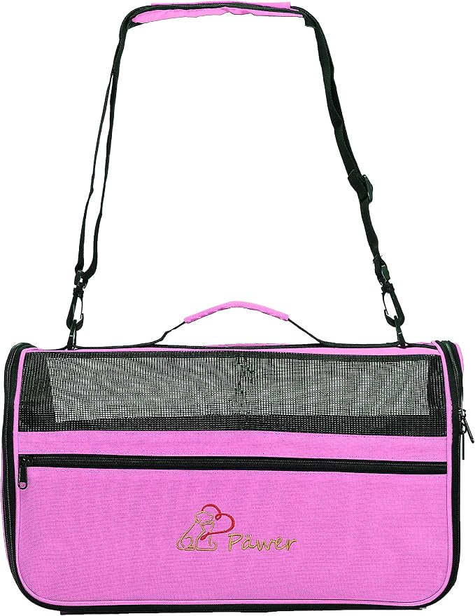 Pawer 18” x 10” x 10”Soft-Sided Foldable Airline Approved Pet Carrier by P%C3%84WER