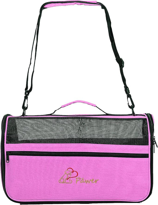 Pawer 18” x 10” x 10”Soft-Sided Foldable Airline Approved Pet Carrier by P%C3%84WER