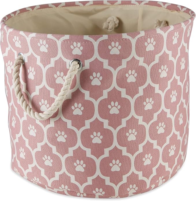 Bone Dry 6192 Pet Storage Collection Lattice Paw Print, Medium Round - Image 2