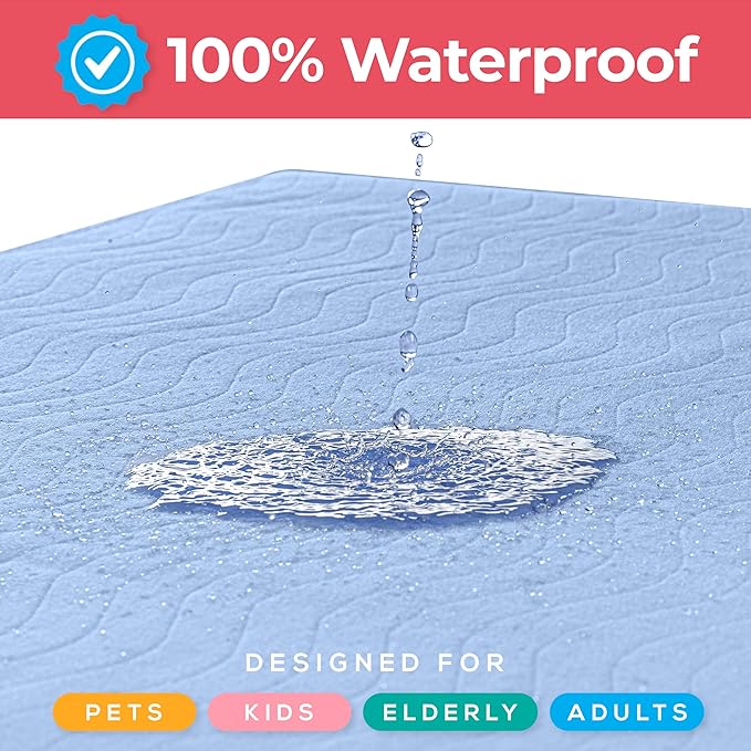 Utopia Bedding Washable Underpads 34" x 52", Waterproof Reusable Heavy - Image 6