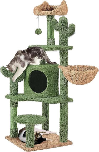 Yaheetech Cactus Cat Tree, 53.5in Cat Tower by Yaheetech