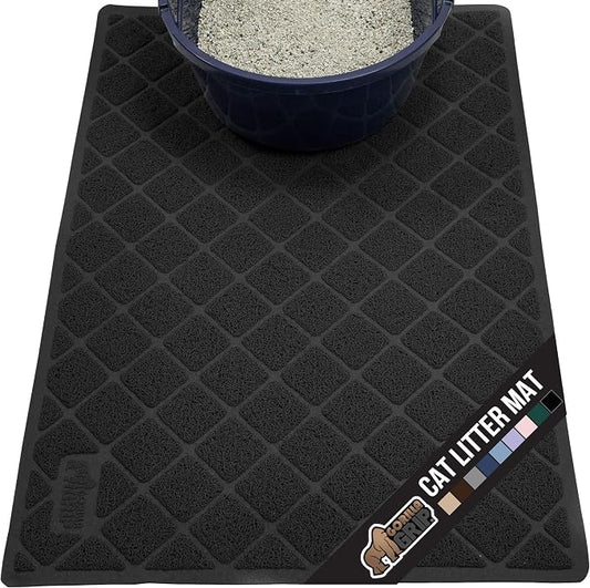 GORILLA GRIP Cat Litter Box Mat, Water Resistant, US Designed Kitty Litter by GorillaGrip
