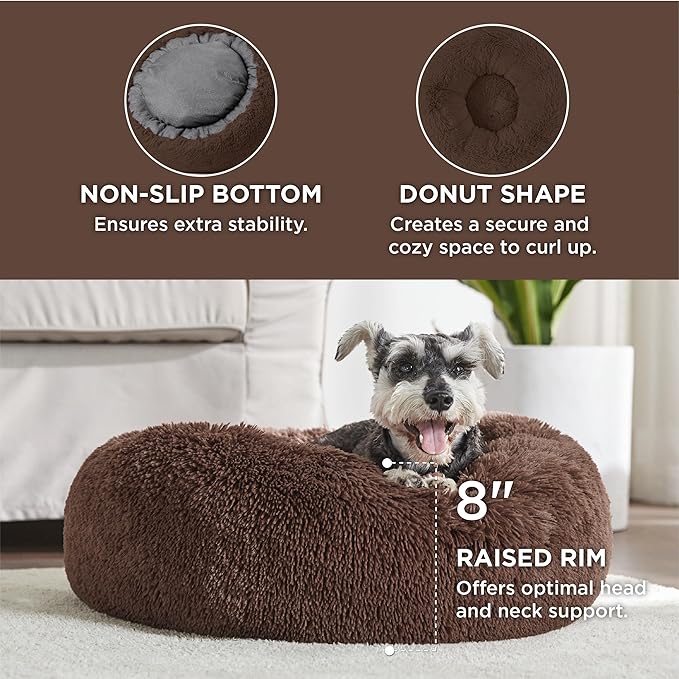 Bedsure Calming Dog Bed for Small Medium Dogs - Image 3