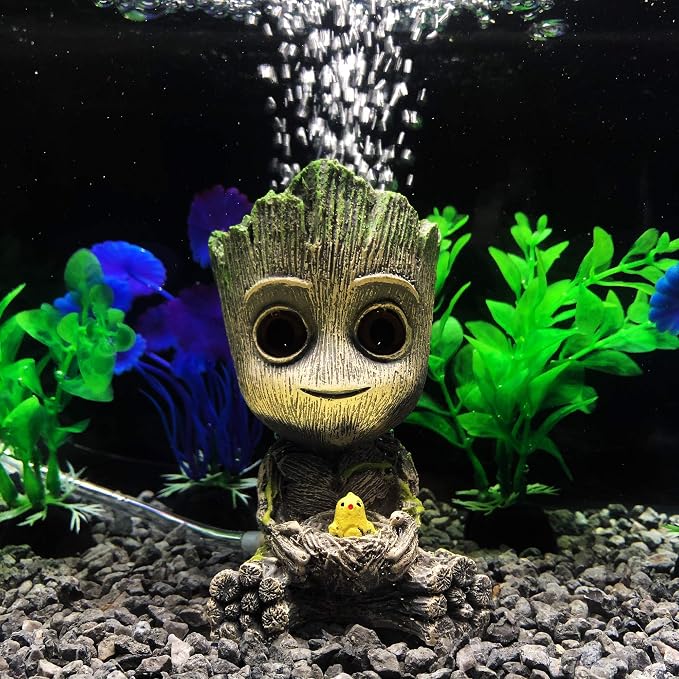 Aquarium Groot Air Bubbler Decorations Fish Tank Air Stone Set - Image 5
