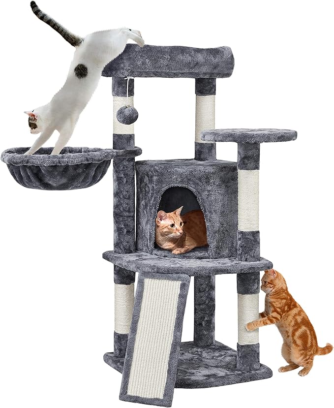 Yaheetech 42in Cat Tree Tower for Indoor Cats, Kitten House by Yaheetech
