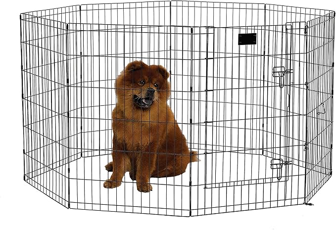 MidWest Homes for Pets Folding Metal Dog Exercise Pen, Indoor/Outdoor Playpen by MidWestHomesForPets