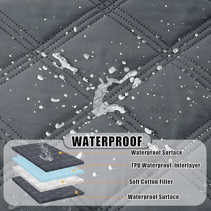 Smiry Waterproof Dog Bed Cover Blanket 40x80, Soft Reversible Pet Blanket - Image 2
