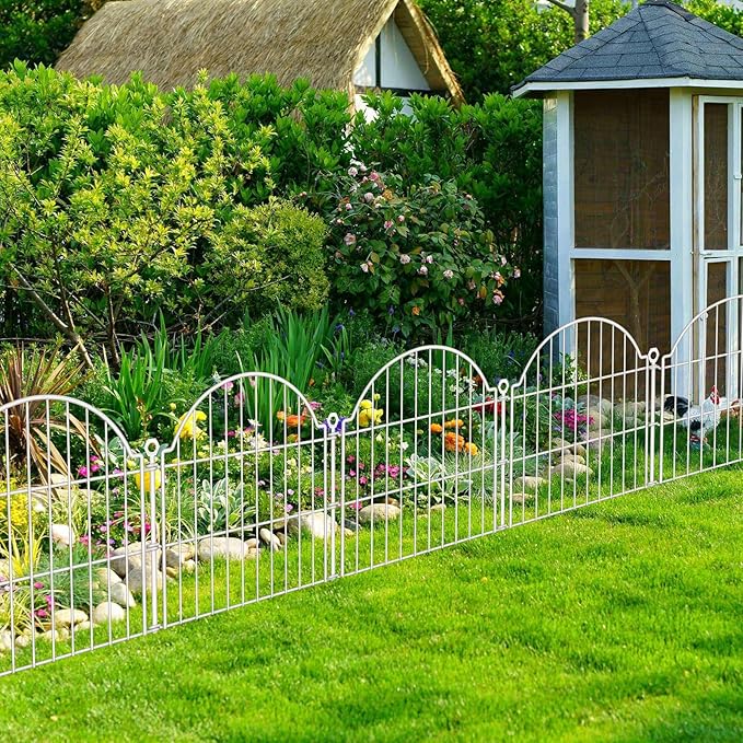 10 Panels No Dig Decorative Garden Fence - Image 7