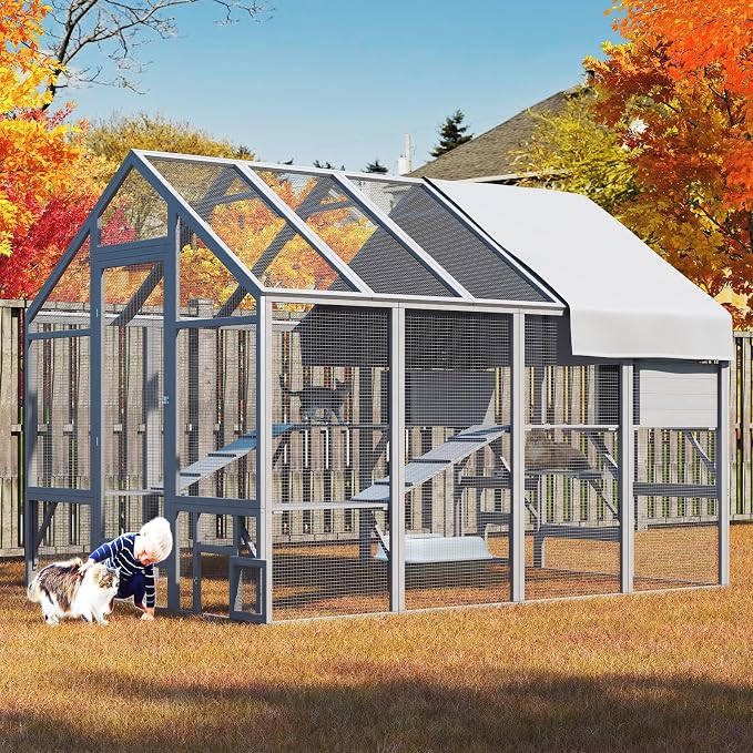 Cat Catio, Large Catio Outdoor Cat Enclosure by TIMHAKA