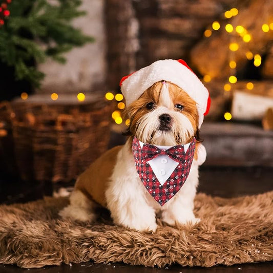 ADOGGYGO Christmas Dog Tuxedo Bandana - Image 2