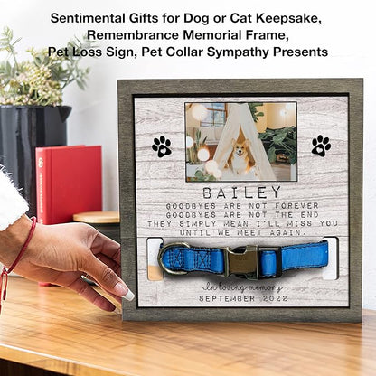Customized Dog Picture Frames Pet Memorial Gifts Loss Dog Cat Grieving Picture - Image 7