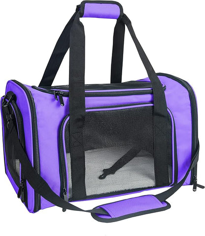 Soft Sided Carrier for Small Medium Cats Dogs, Removable Pad Collapsible Travel by NextFri