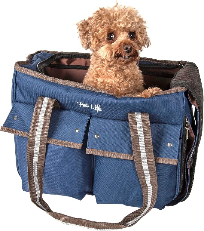 Pet Life ® Dual-Pocketed Fashion Airline Approved Pet Carrier - Image 2
