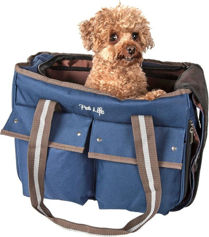 Pet Life ® Dual-Pocketed Fashion Airline Approved Pet Carrier - Image 2