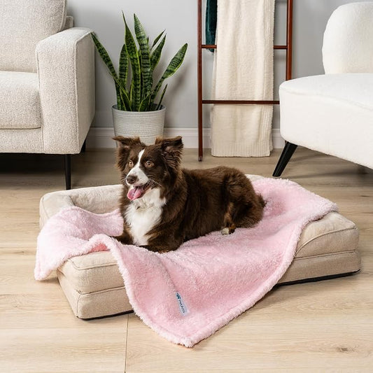 PetAmi Dog Blanket for Small Medium Dogs, Calming Pet Throw for Couch Sofa Bed - Image 2