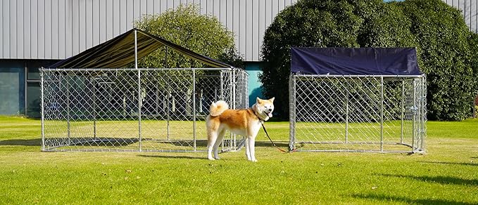 Petonly Outdoor Dog Enclosure Heavy Duty Dog Kennel House Mesh Dog Big Cage Pet - Image 6