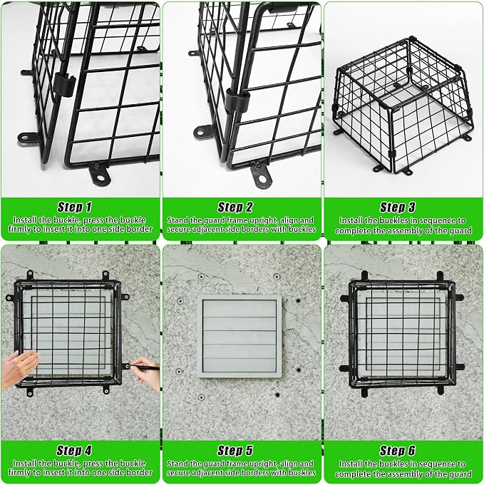 Dryer Vent Cover Guard Outside, Dryer Exhaust Vent Cover Bird Guard Protector - Image 5