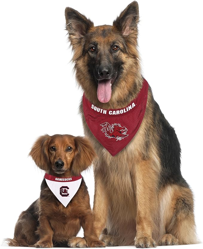 Pets First Collegiate Pet Accessories, Reversible Bandana, South Carolina - Image 5