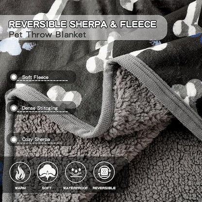 Waterproof Dog Blankets Pet Blanket, Soft Fluffy Sofa Car Bed Protector - Image 4